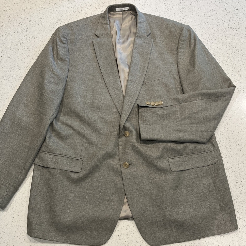Ralph Lauren Men's Gray Check  Blazer 2 Button Silk Wool Blend Size 50L India